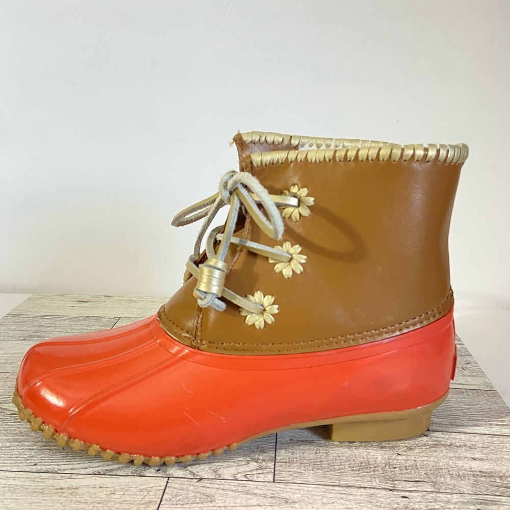 Jack Rogers Brown and Orange Winter Boots